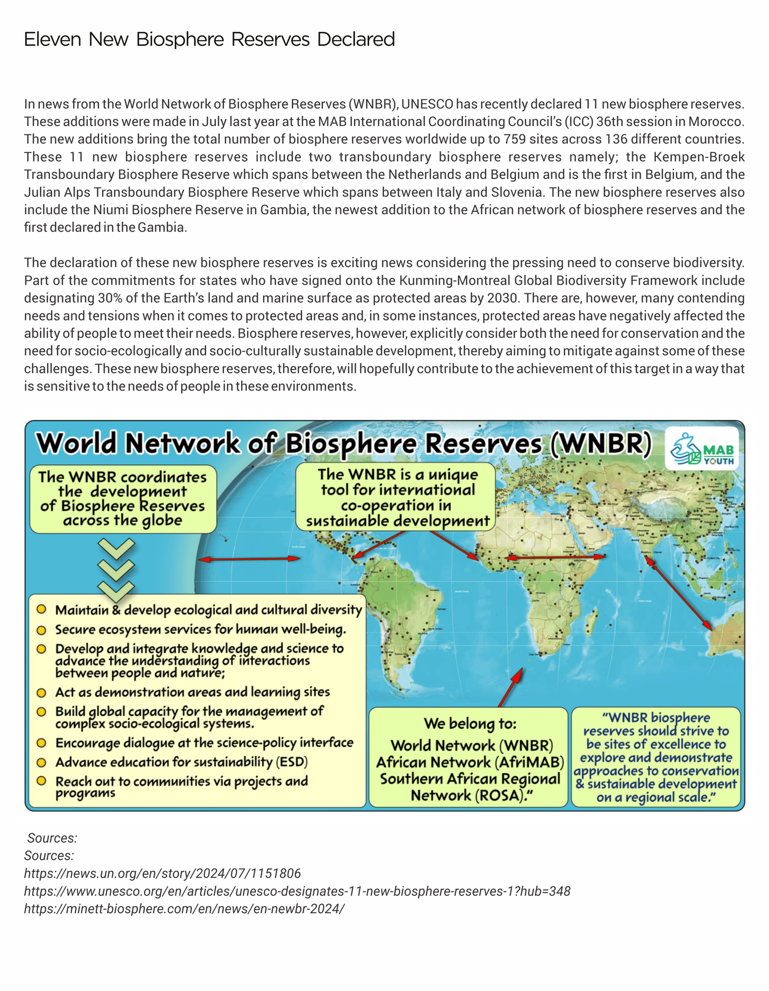 Eleven New Biospheres